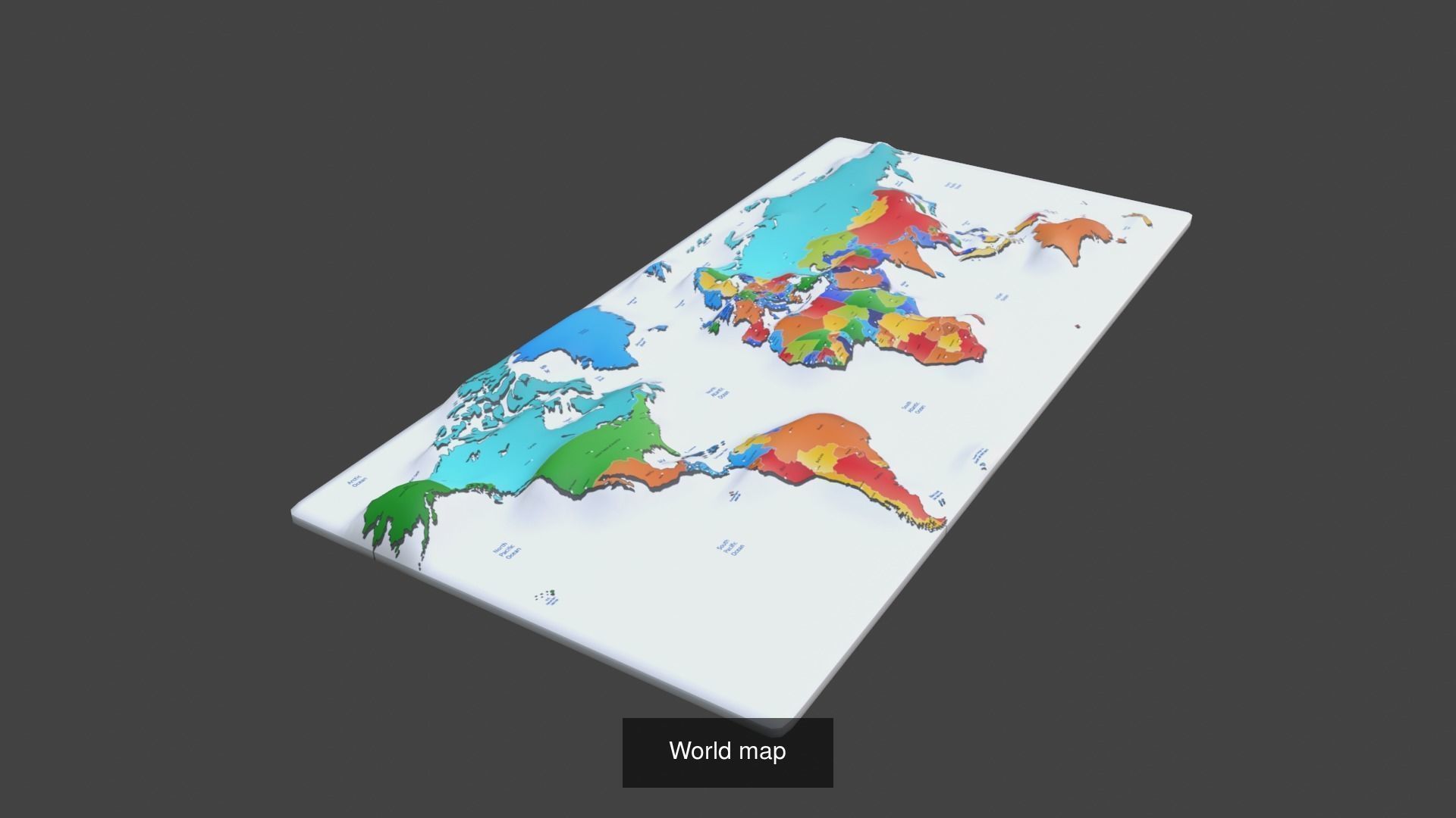 World Map Pack 47 Printing Model 3D Model Collection_6