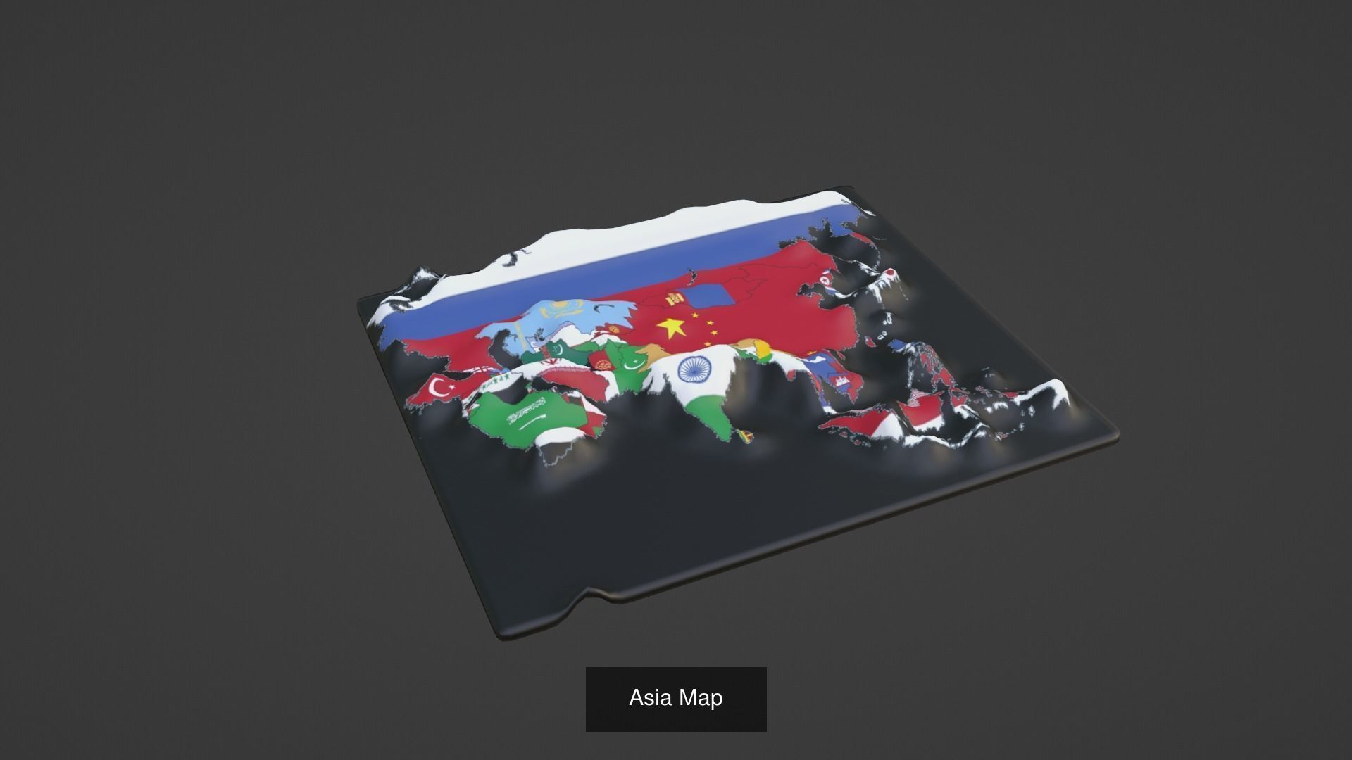 World Map Pack 47 Printing Model 3D Model Collection_28
