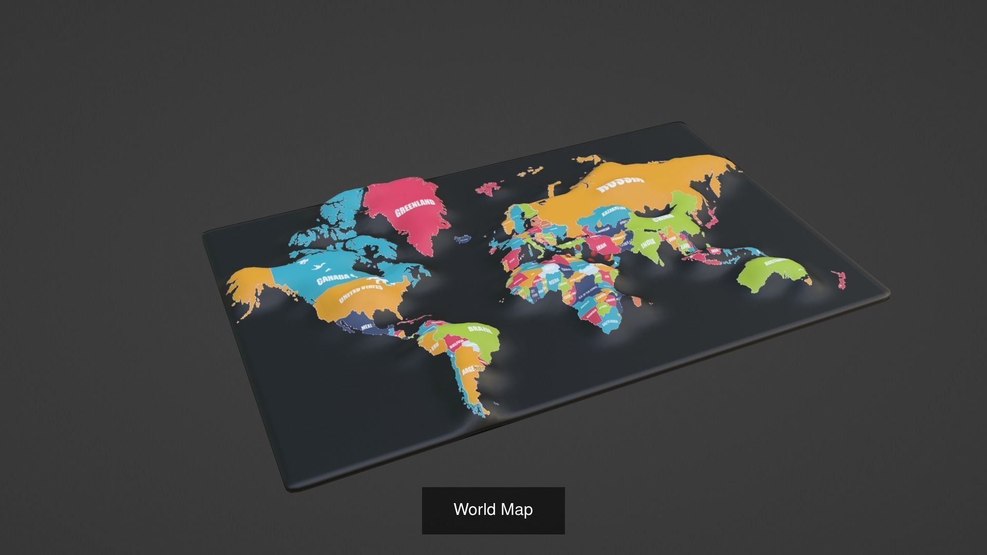 World Map Pack 47 Printing Model 3D Model Collection_18
