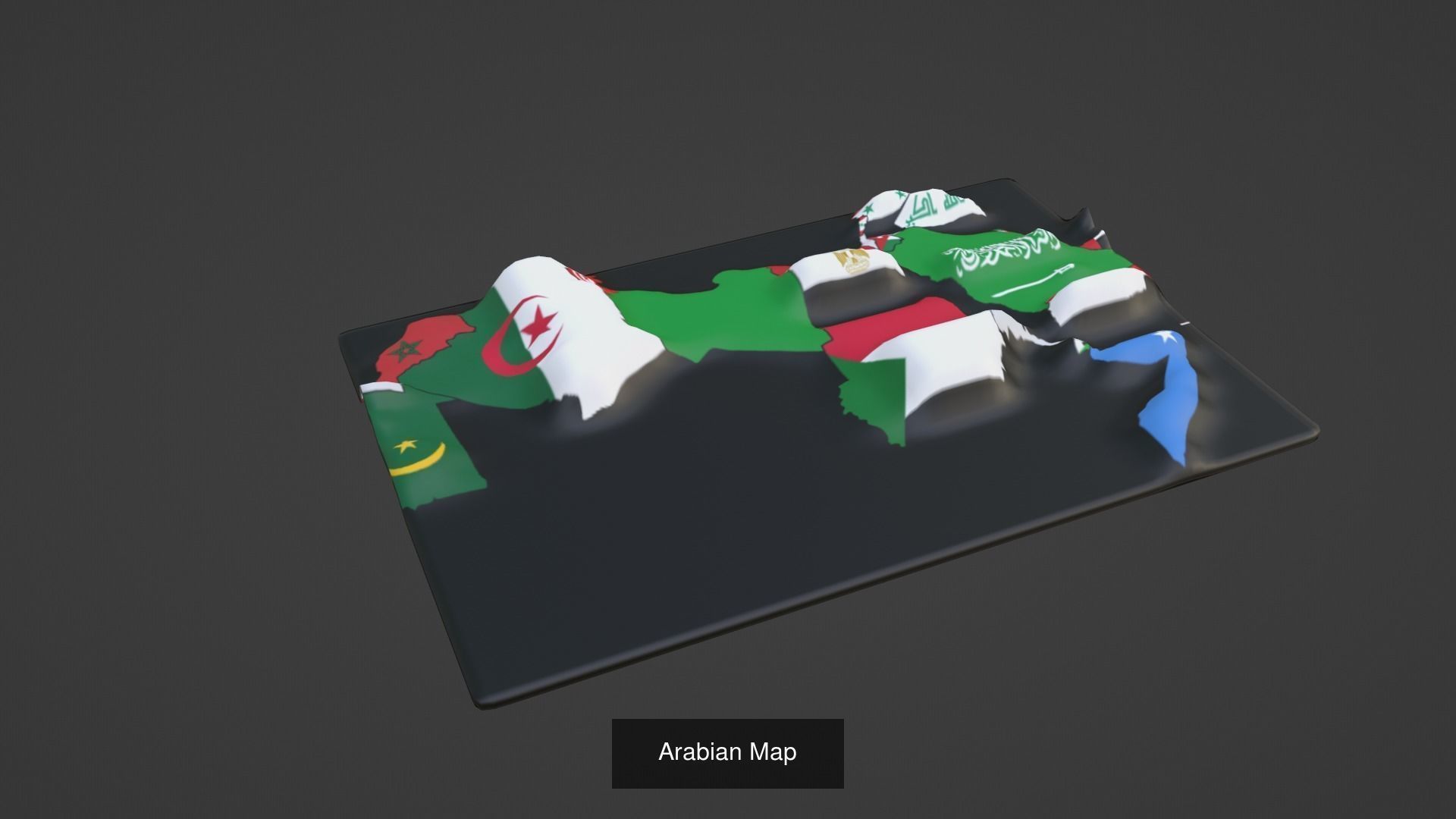 World Map Pack 47 Printing Model 3D Model Collection_35