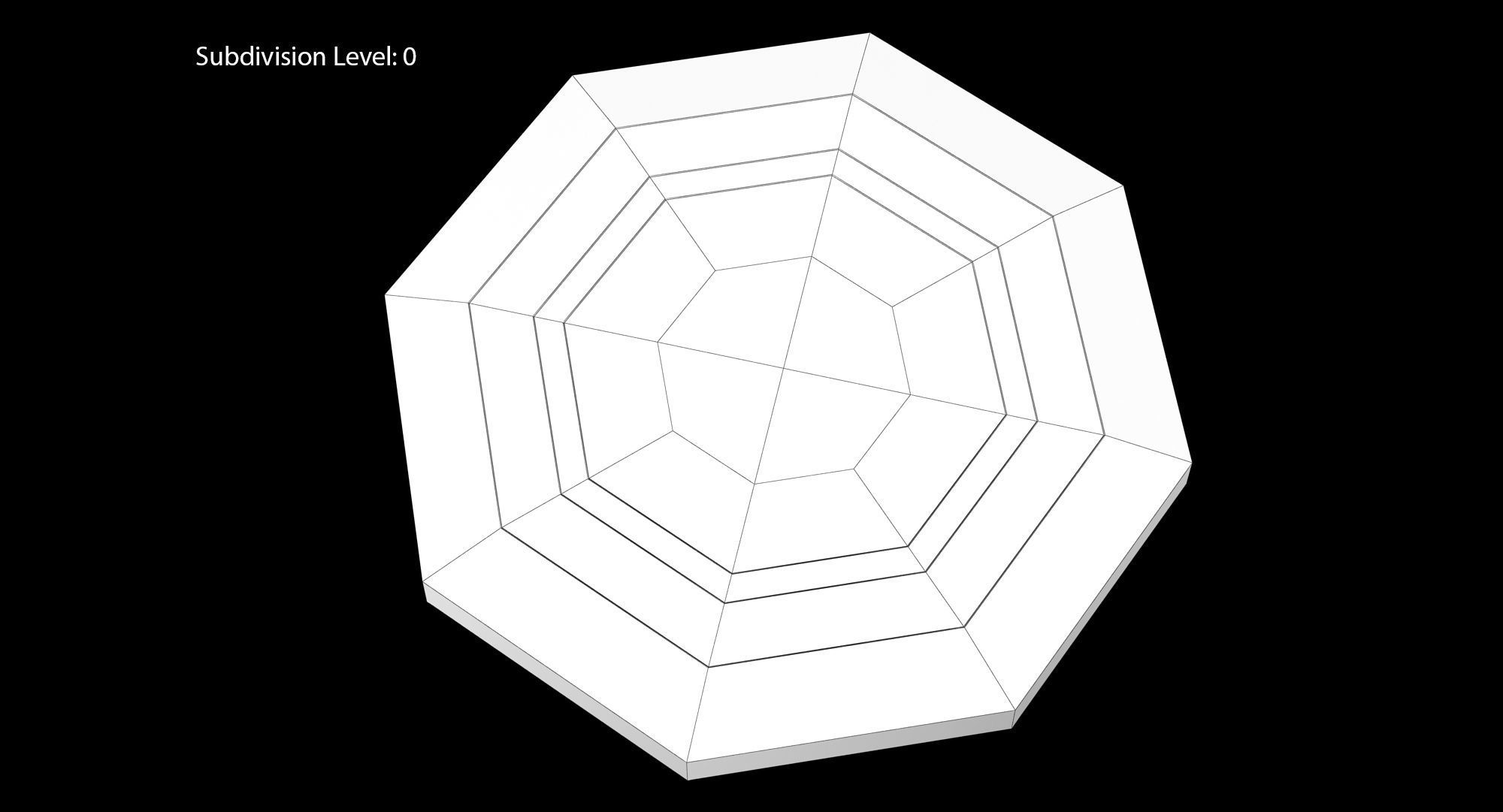 Frisbee Dots Low-poly 3D model_1