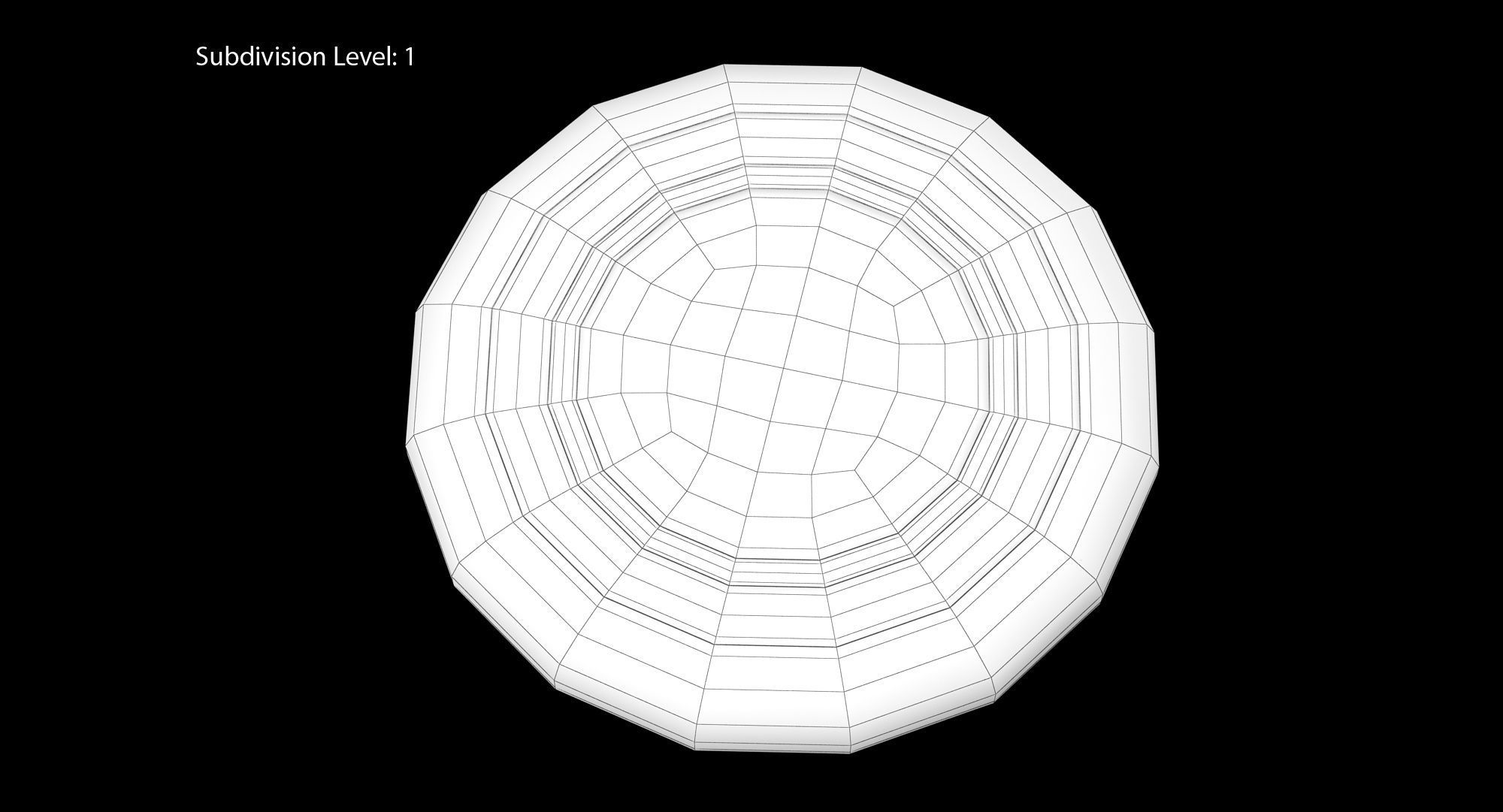 Frisbee Dots Low-poly 3D model_2
