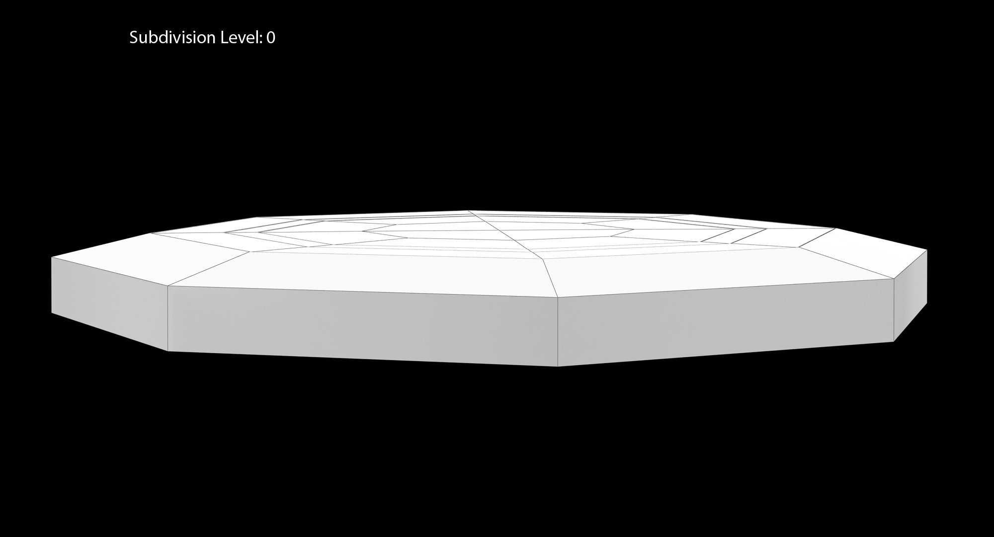 Frisbee Dots Low-poly 3D model_7