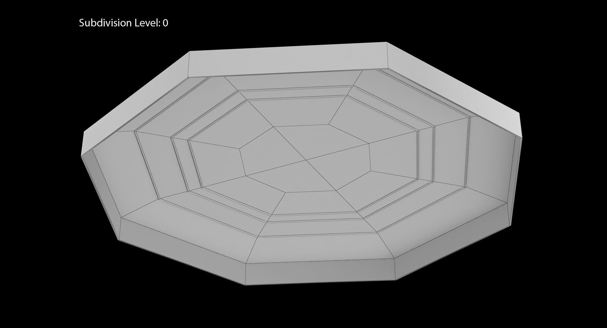 Frisbee Dots Low-poly 3D model_10