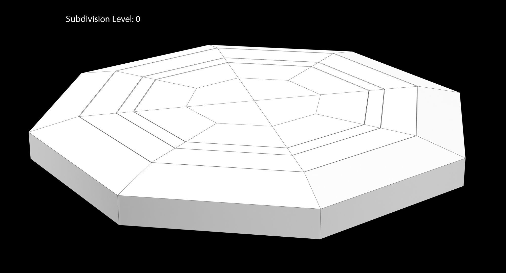 Frisbee Dots Low-poly 3D model_4