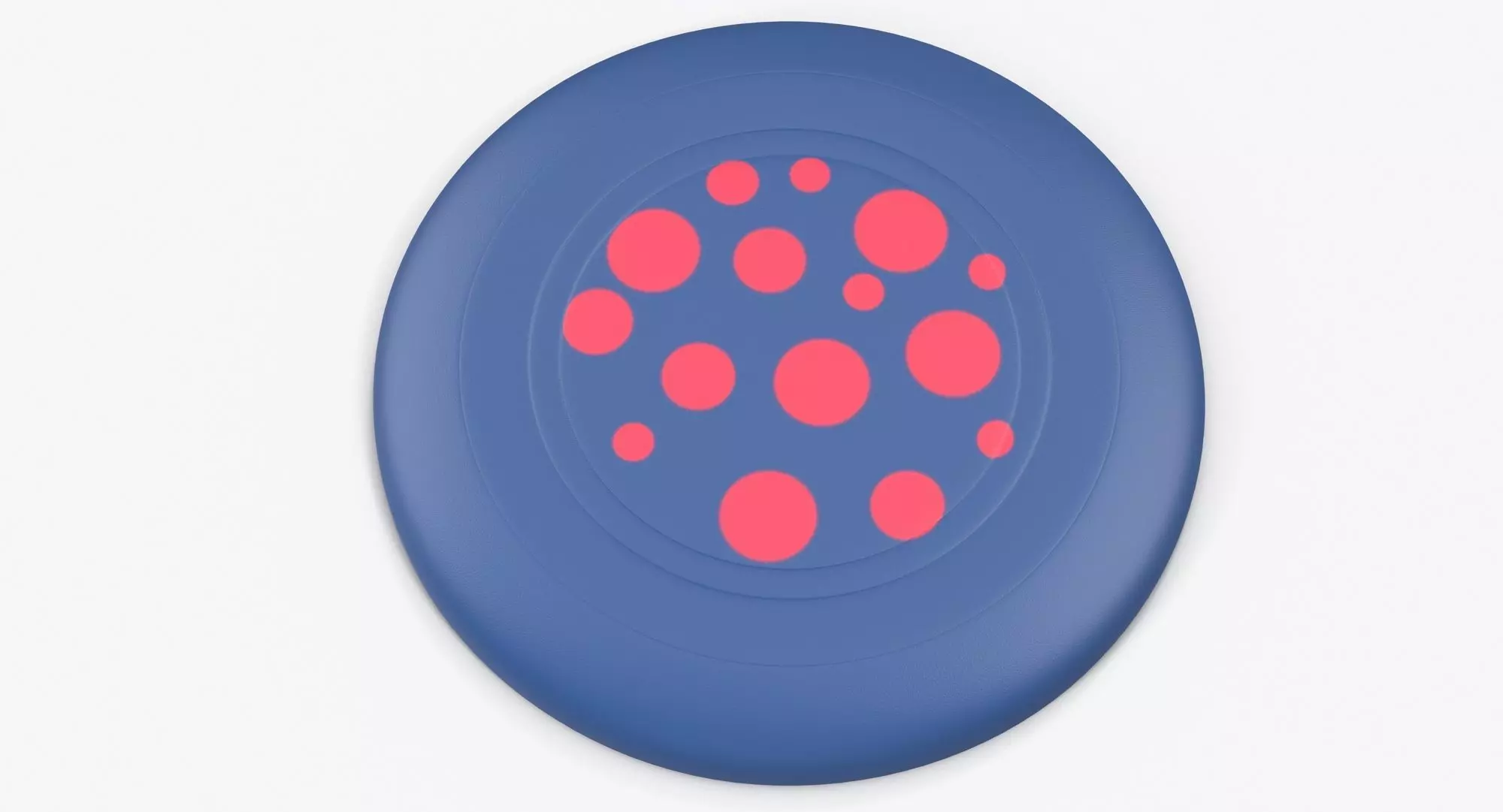 Frisbee Dots Low-poly 3D model_0