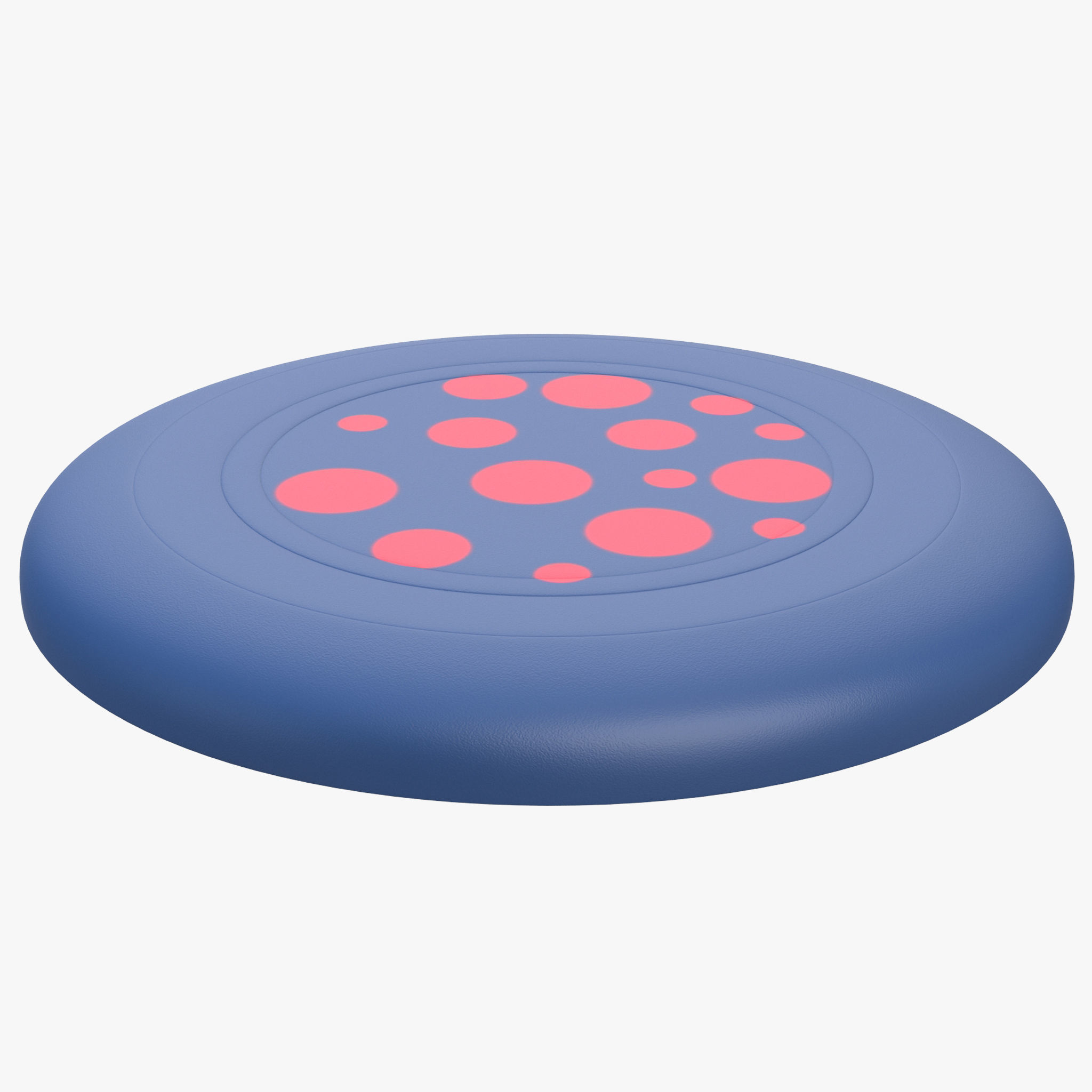 Frisbee Dots Low-poly 3D model_18