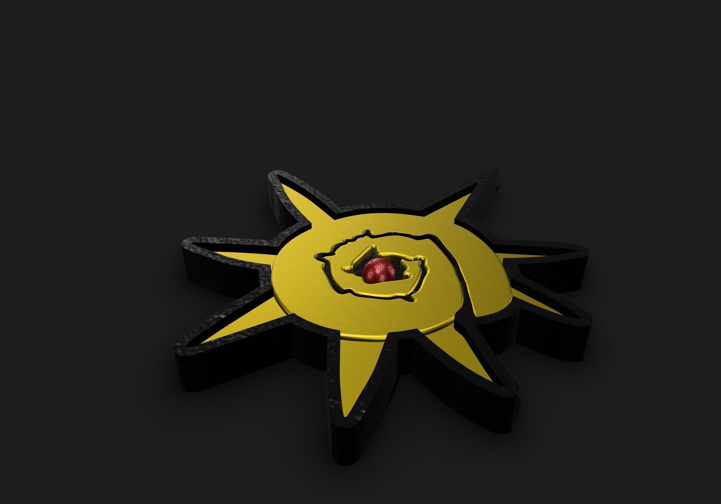 Bundle of all 4 Orange Islands Gym Badges 3D print model_3