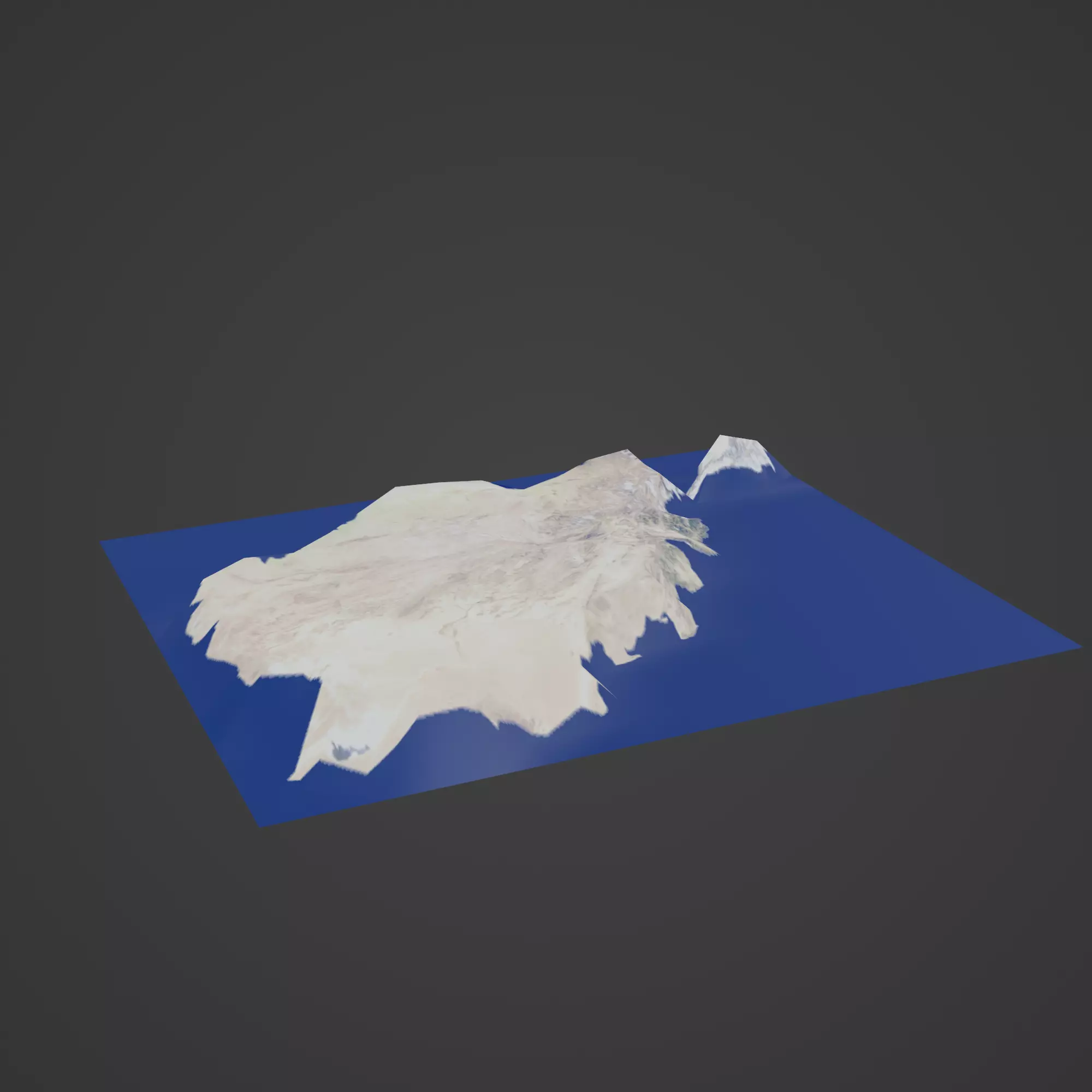 Afghanistan Map 3D print model_0