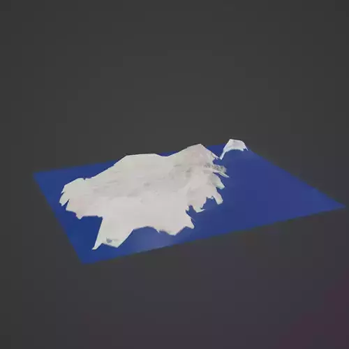 Afghanistan Map 3D print model