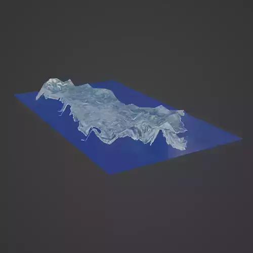 albania Map 3D print model