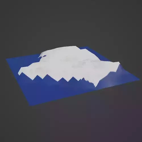 algeria map 3D print model