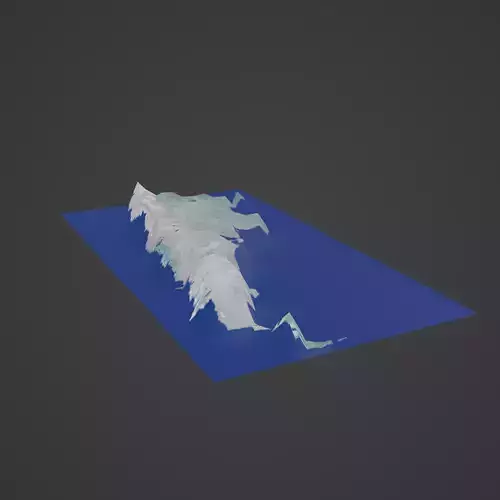 argentina map 3D print model