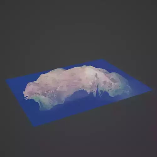 australia map 3D print model
