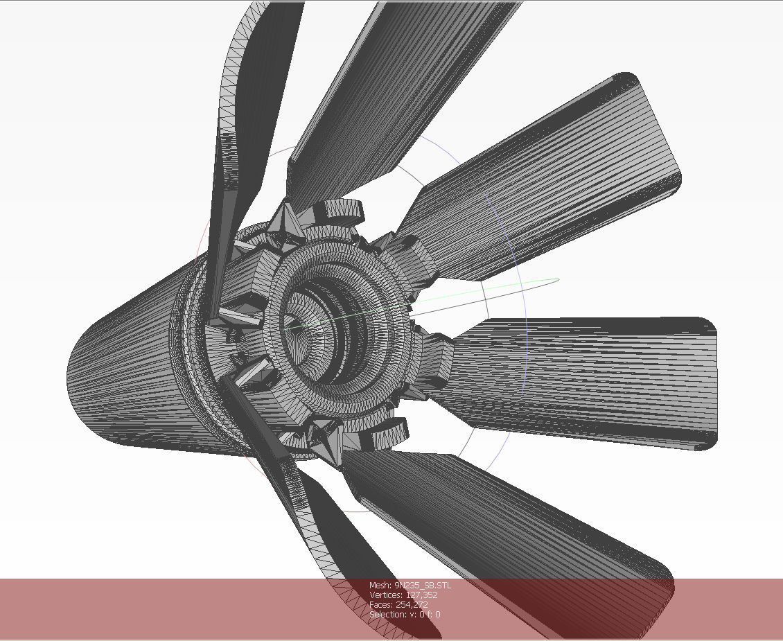 9N235 Anti Personnel submunition off artillery cluster  rockets  3D model_14