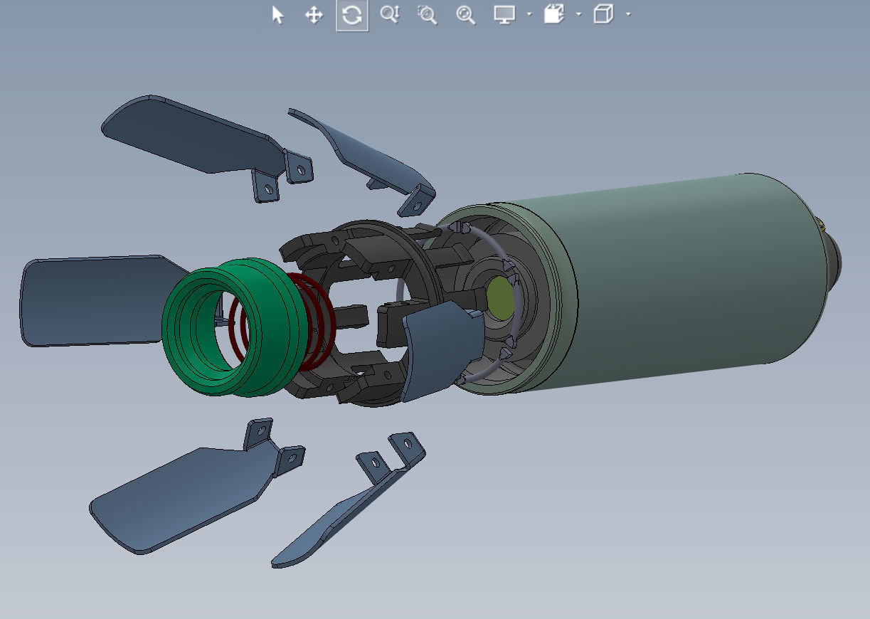 9N235 Anti Personnel submunition off artillery cluster  rockets  3D model_9