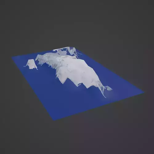 bahrain map 3D print model