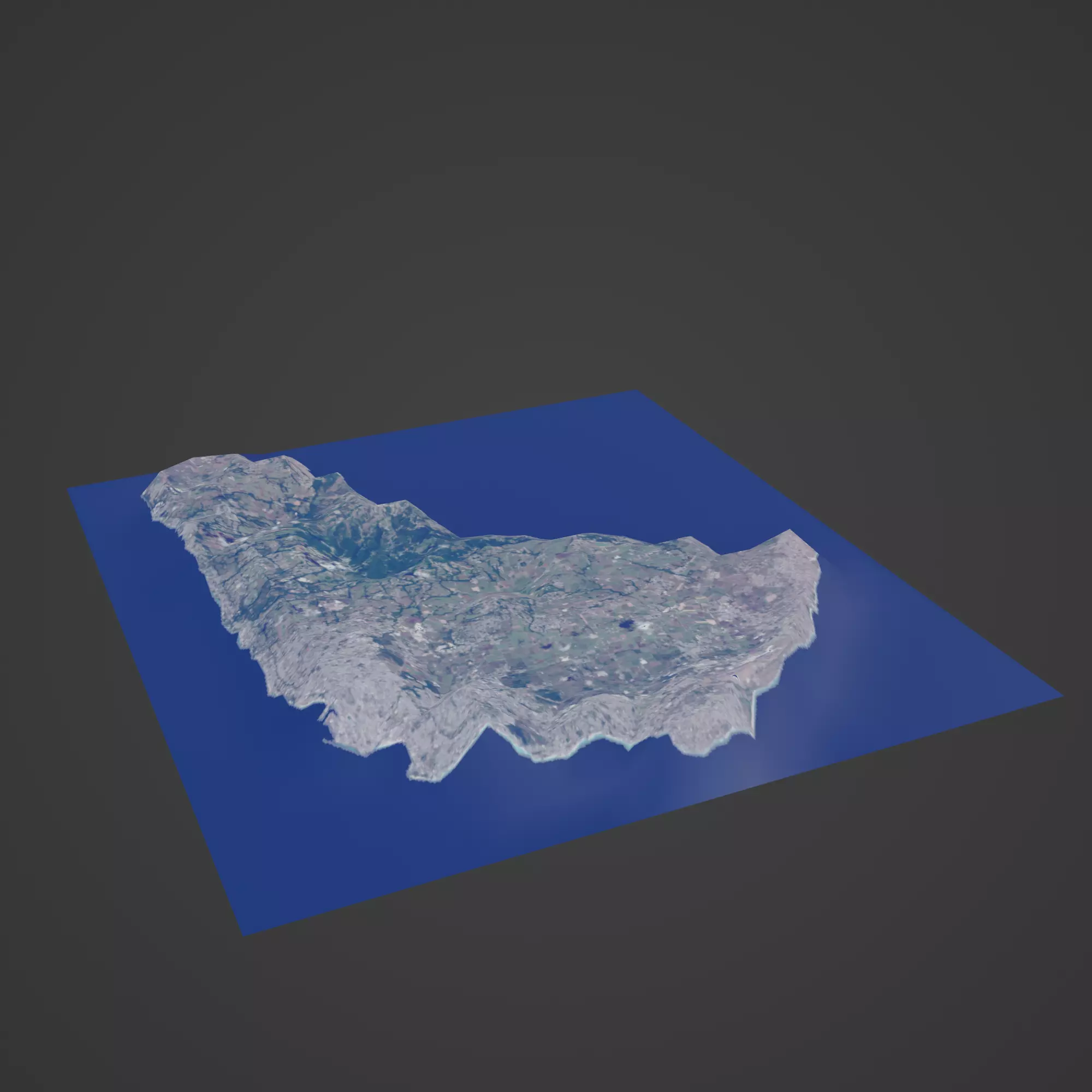 barbados map 3D print model_0