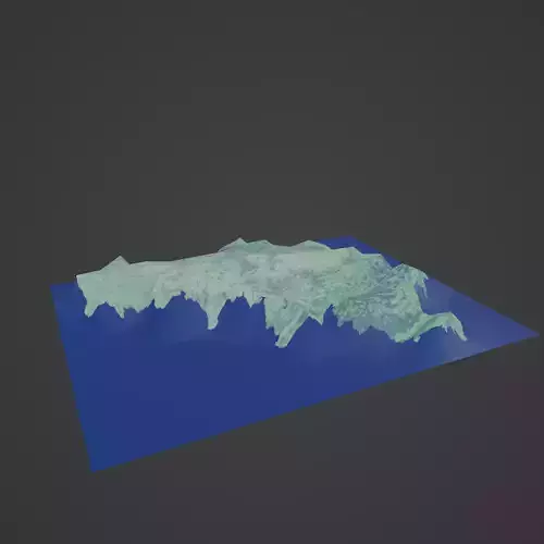belgium map 3D print model