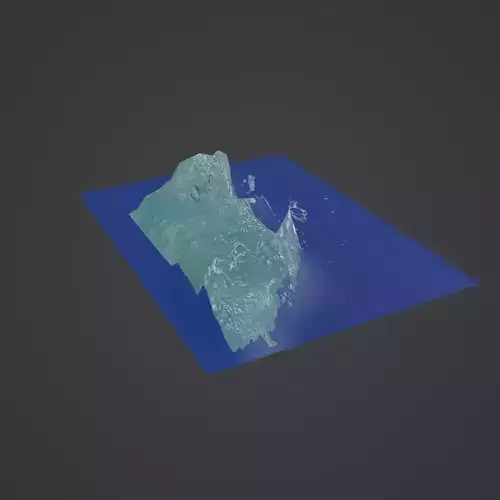 belize map 3D print model