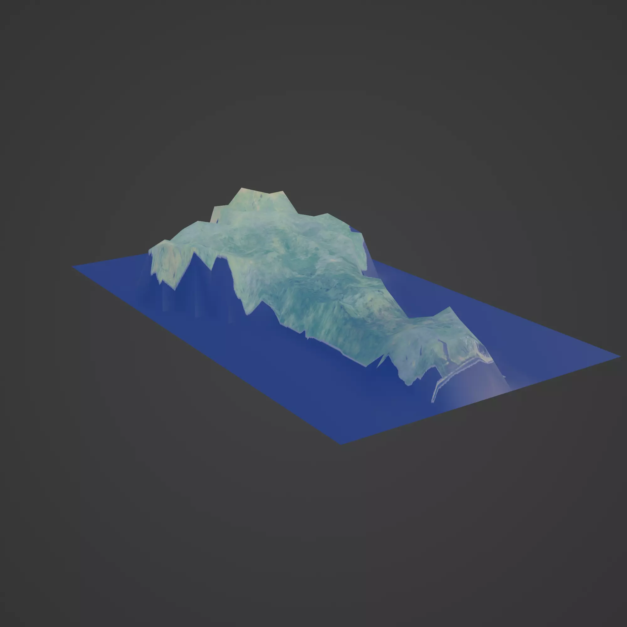 benin map 3D print model