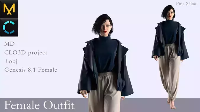 Female Outfit Marvelous Designer