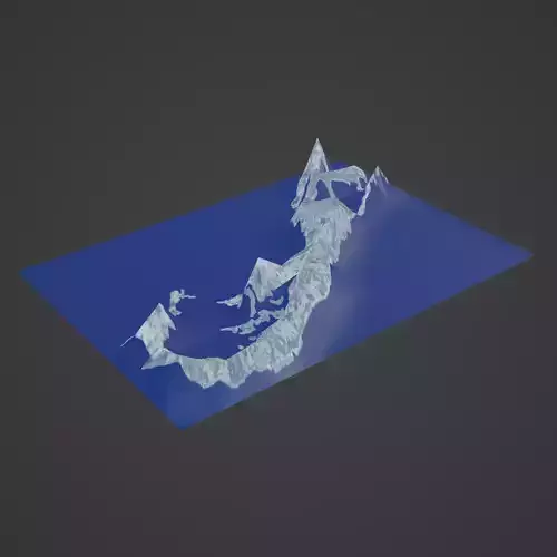 bermuda map 3D print model