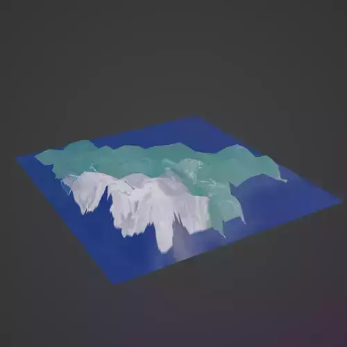 bolivia map 3D print model
