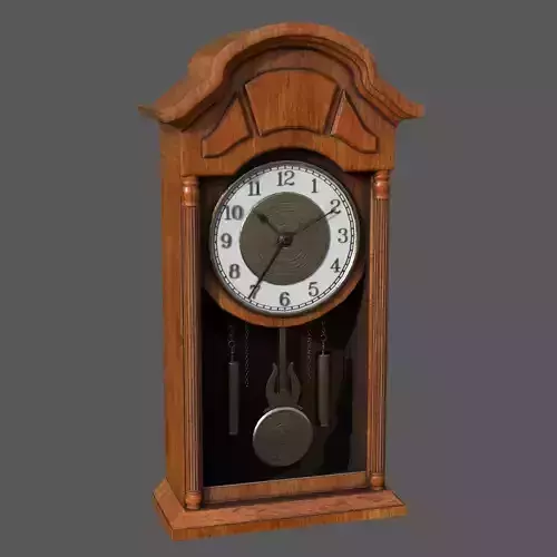 Wall clock with pendulum