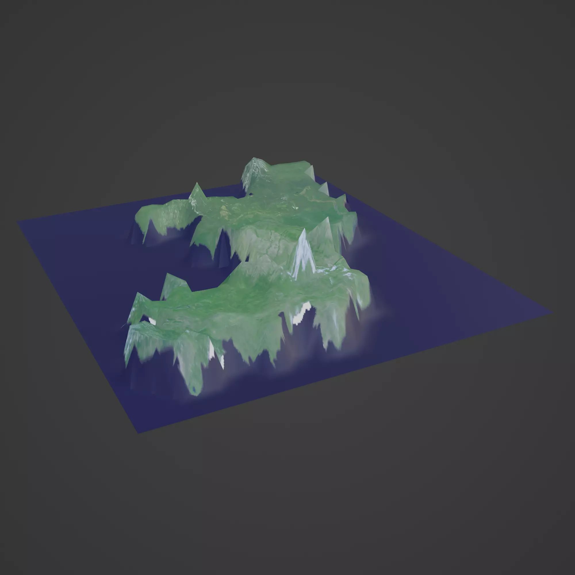 congo map 3D print model