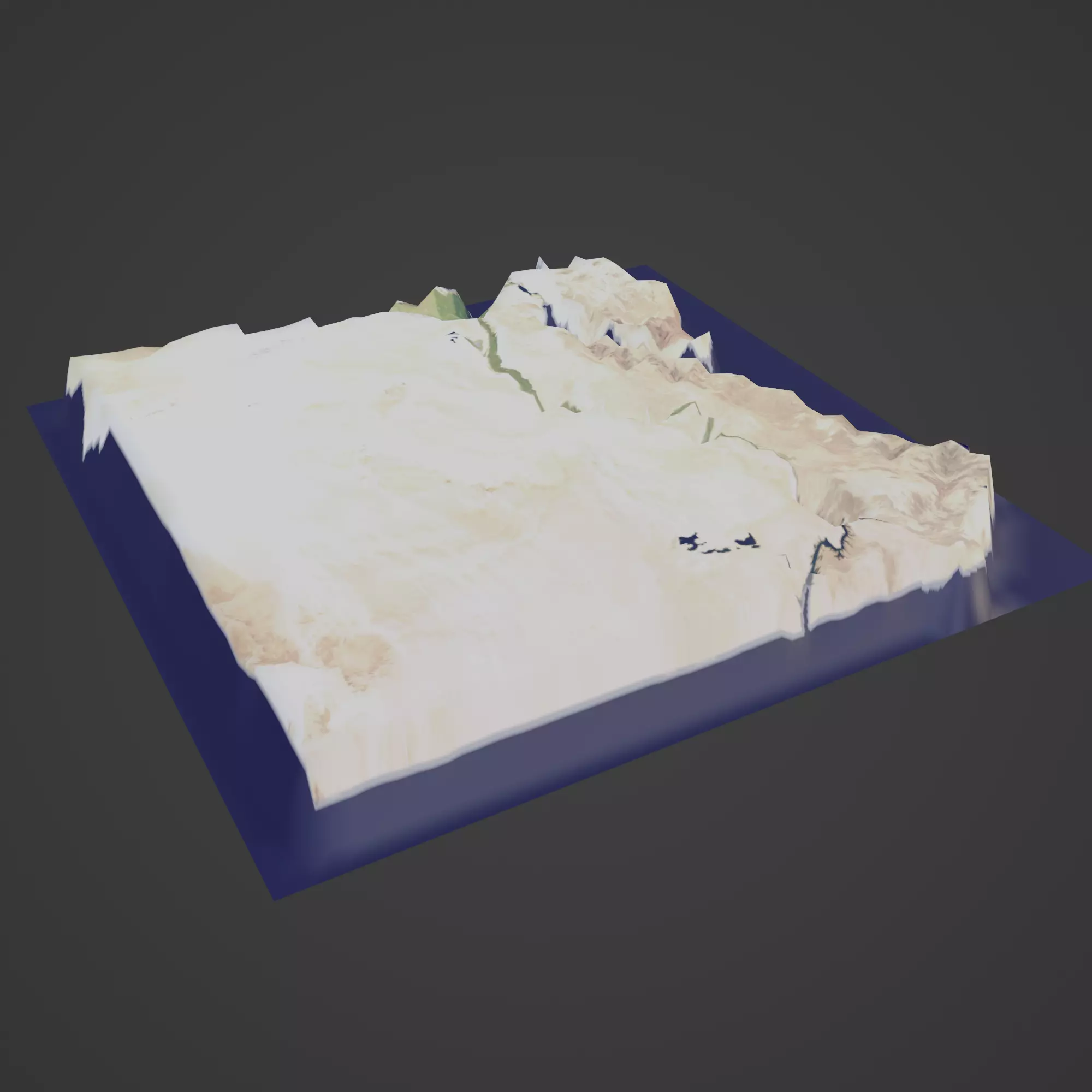 Egypt Map 3D print model_0