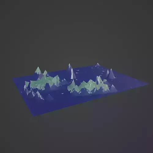 Fiji Map 3D print model