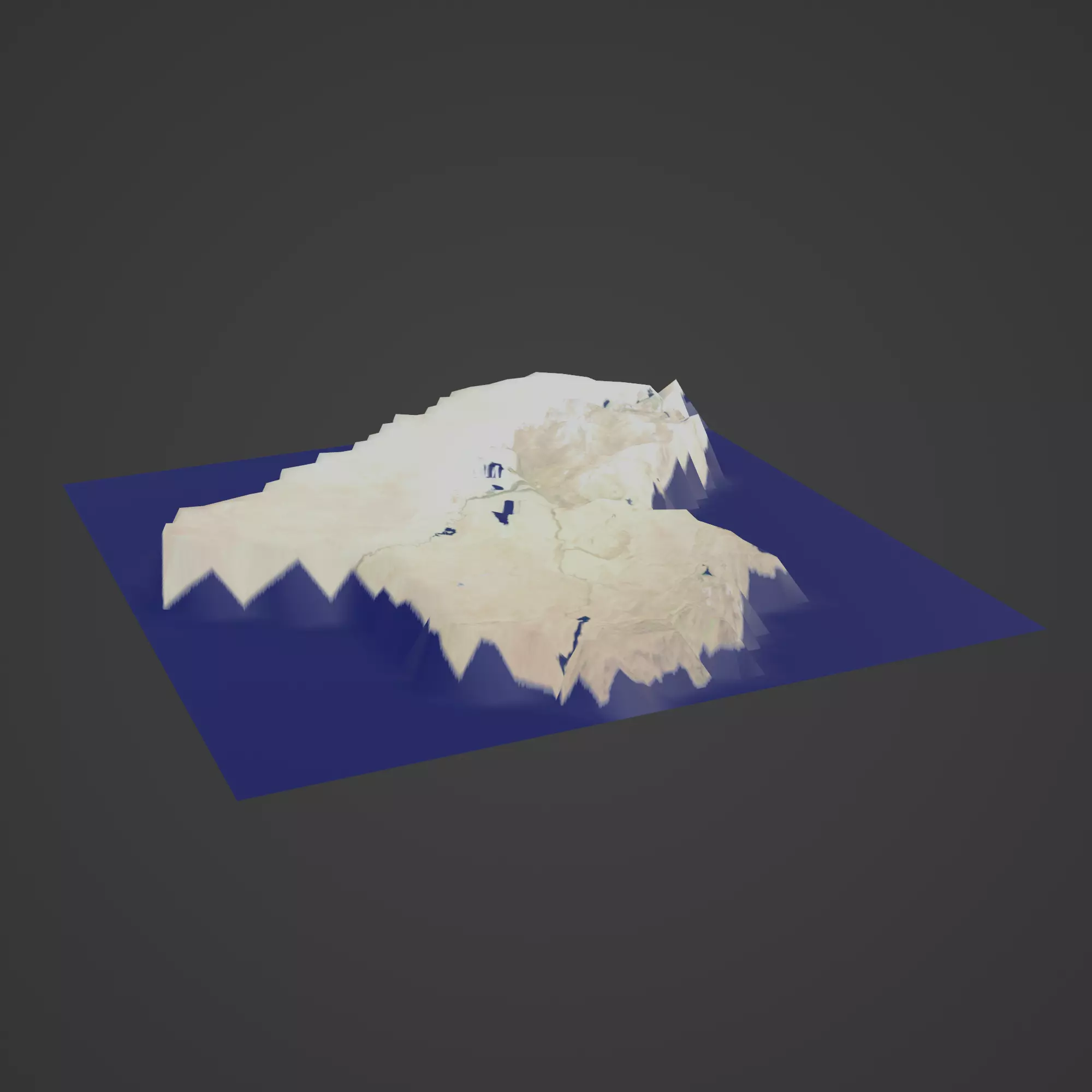 Iraq map 3D print model