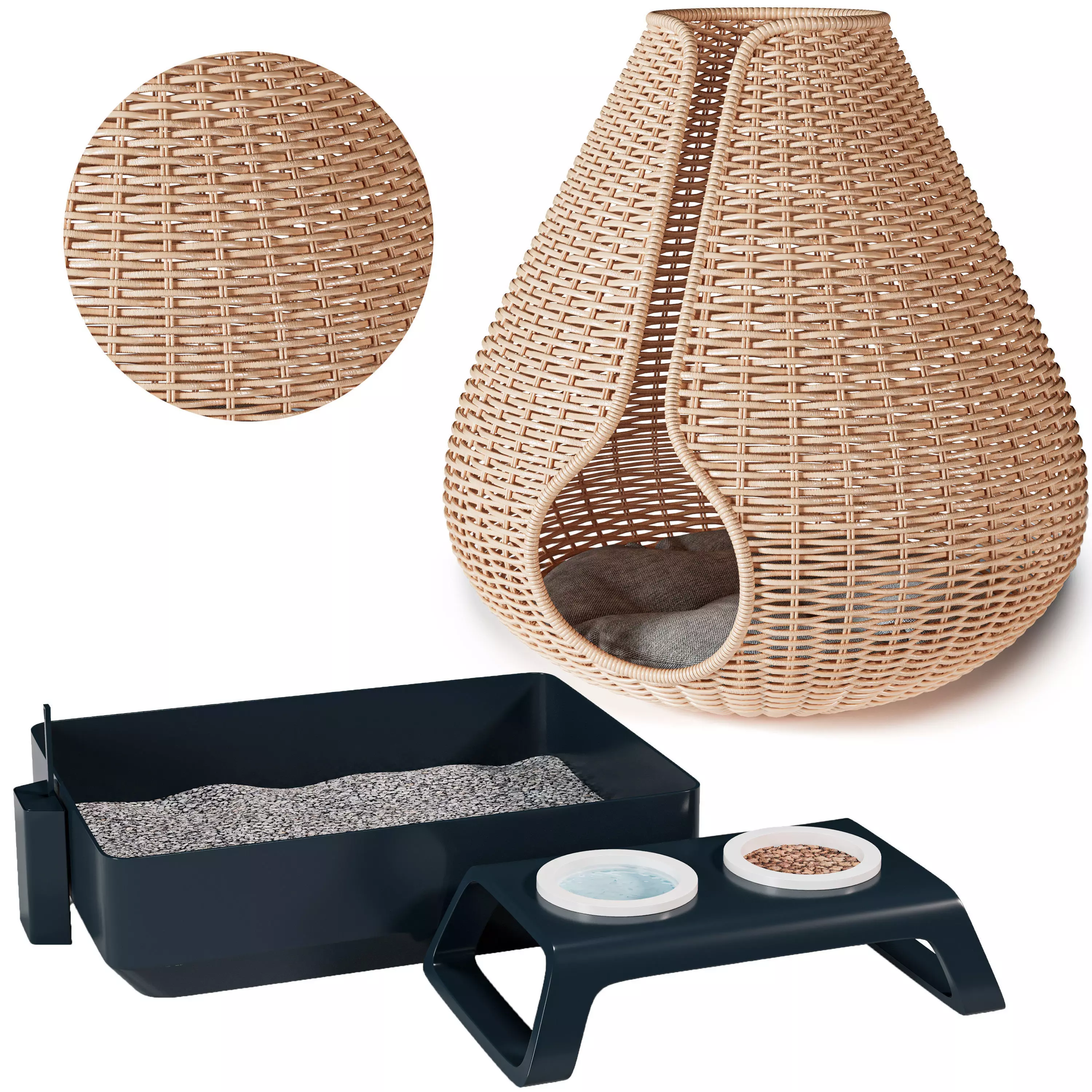 Cat accessories 3D model