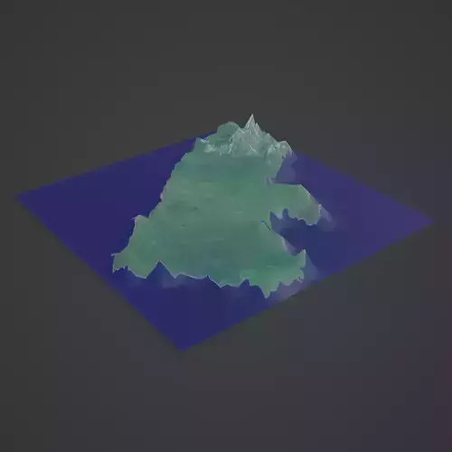 Liberia Map 3D print model