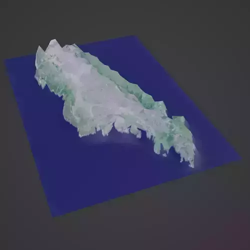 Madagascar Map 3D print model