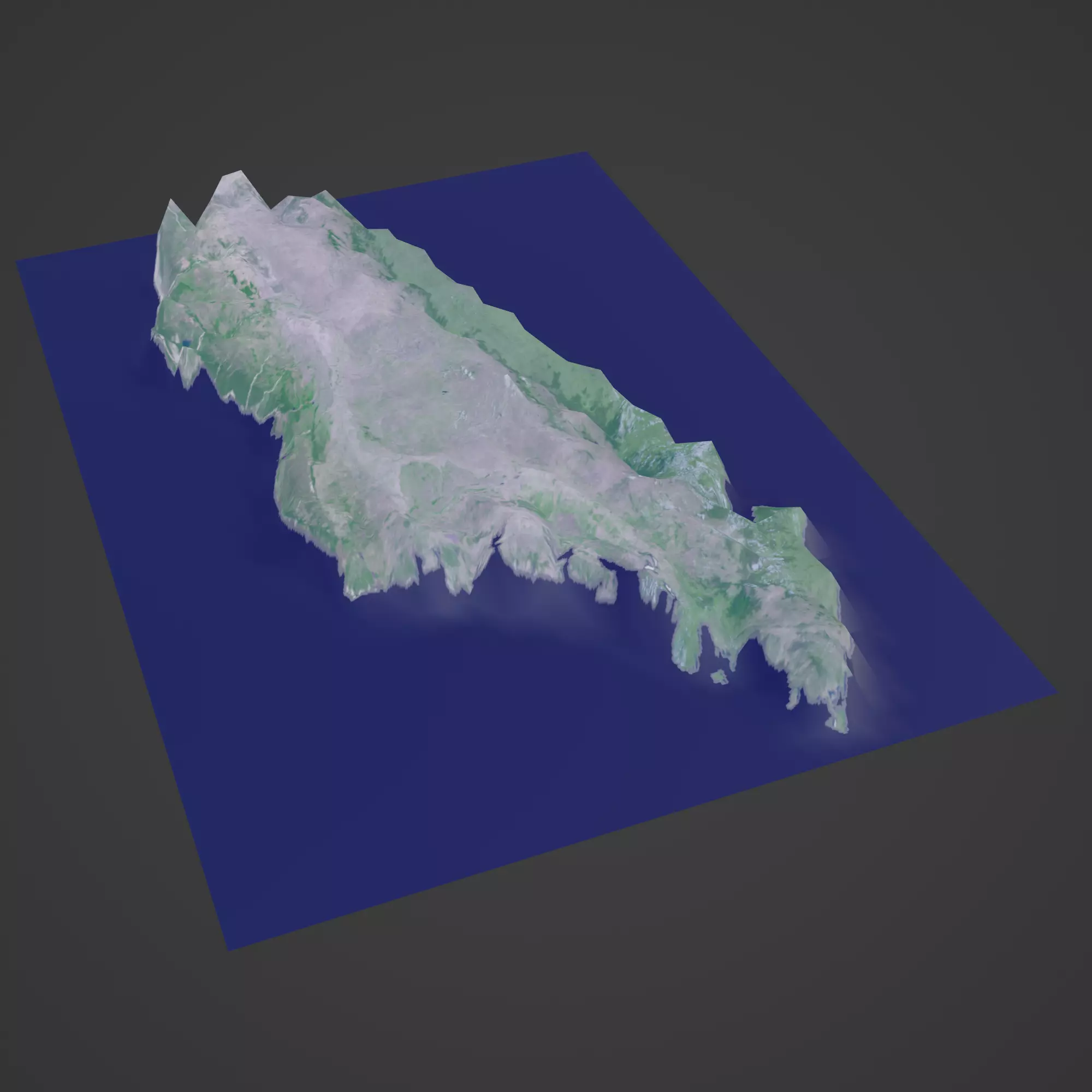 Madagascar Map 3D print model