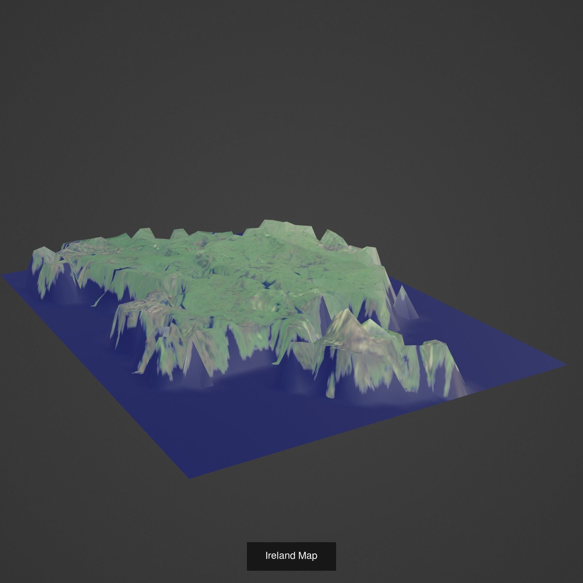 All Countries Map Topography Printing Models 3D Model Collection_89