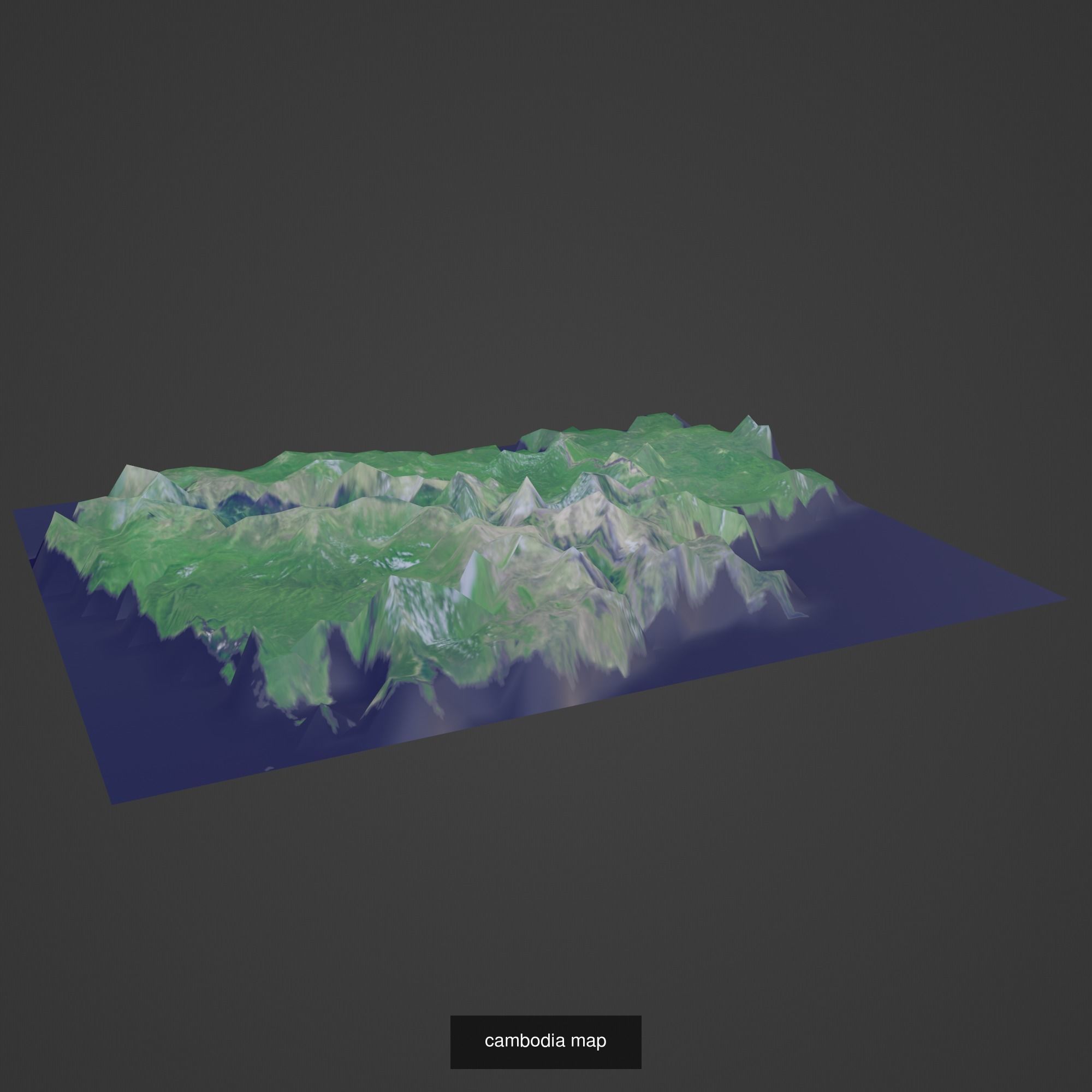 All Countries Map Topography Printing Models 3D Model Collection_41