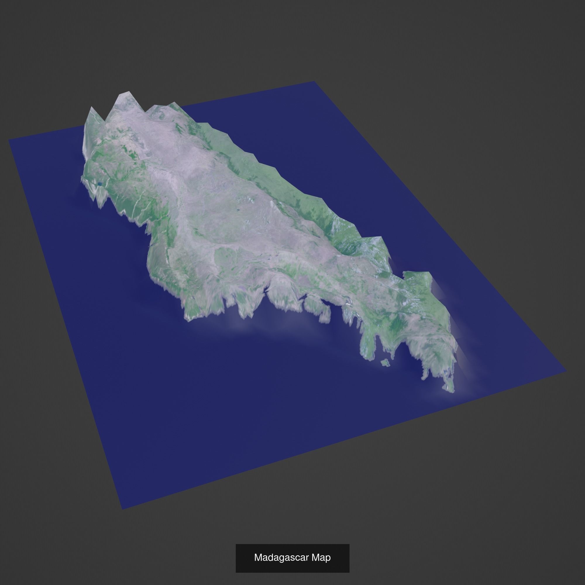 All Countries Map Topography Printing Models 3D Model Collection_111