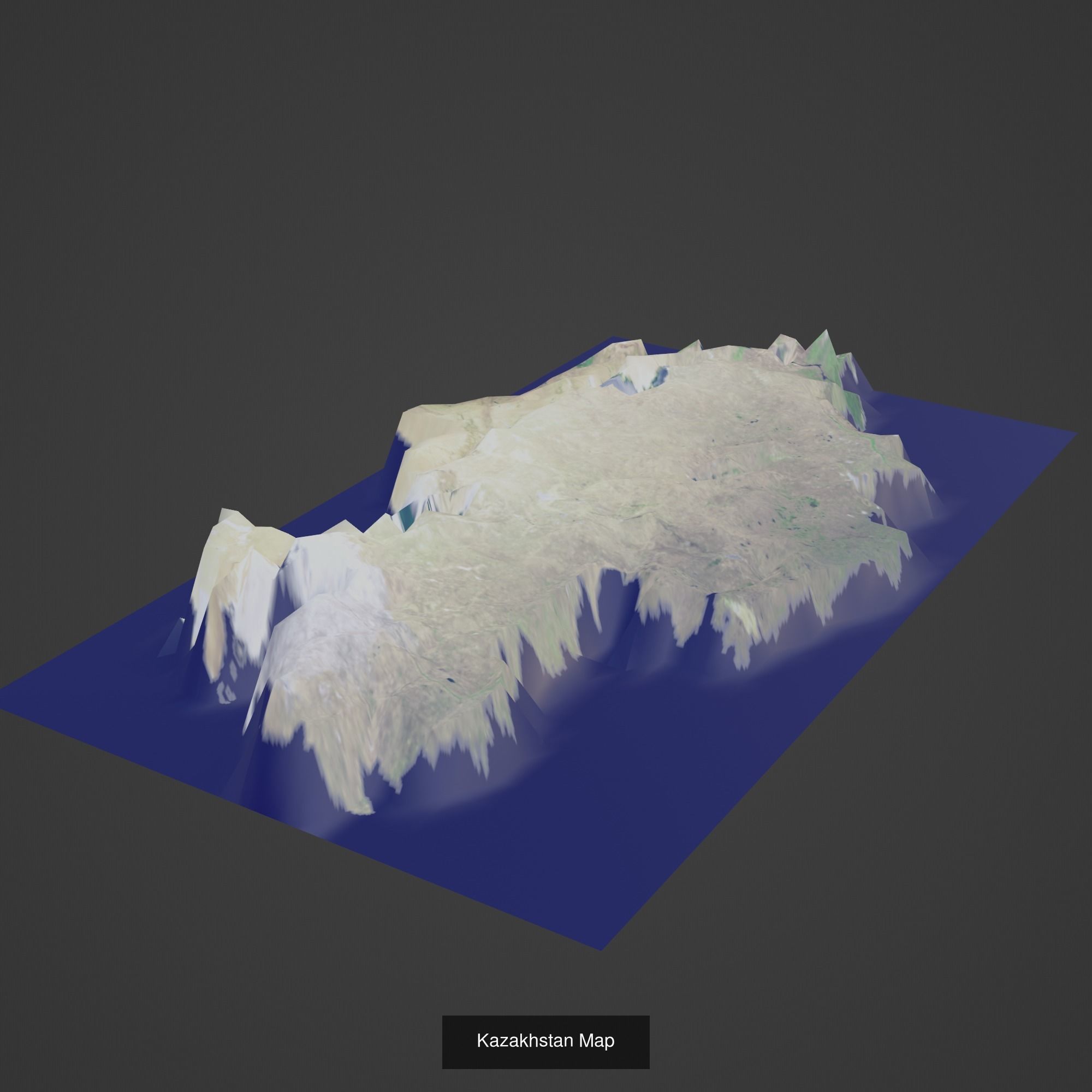 All Countries Map Topography Printing Models 3D Model Collection_96