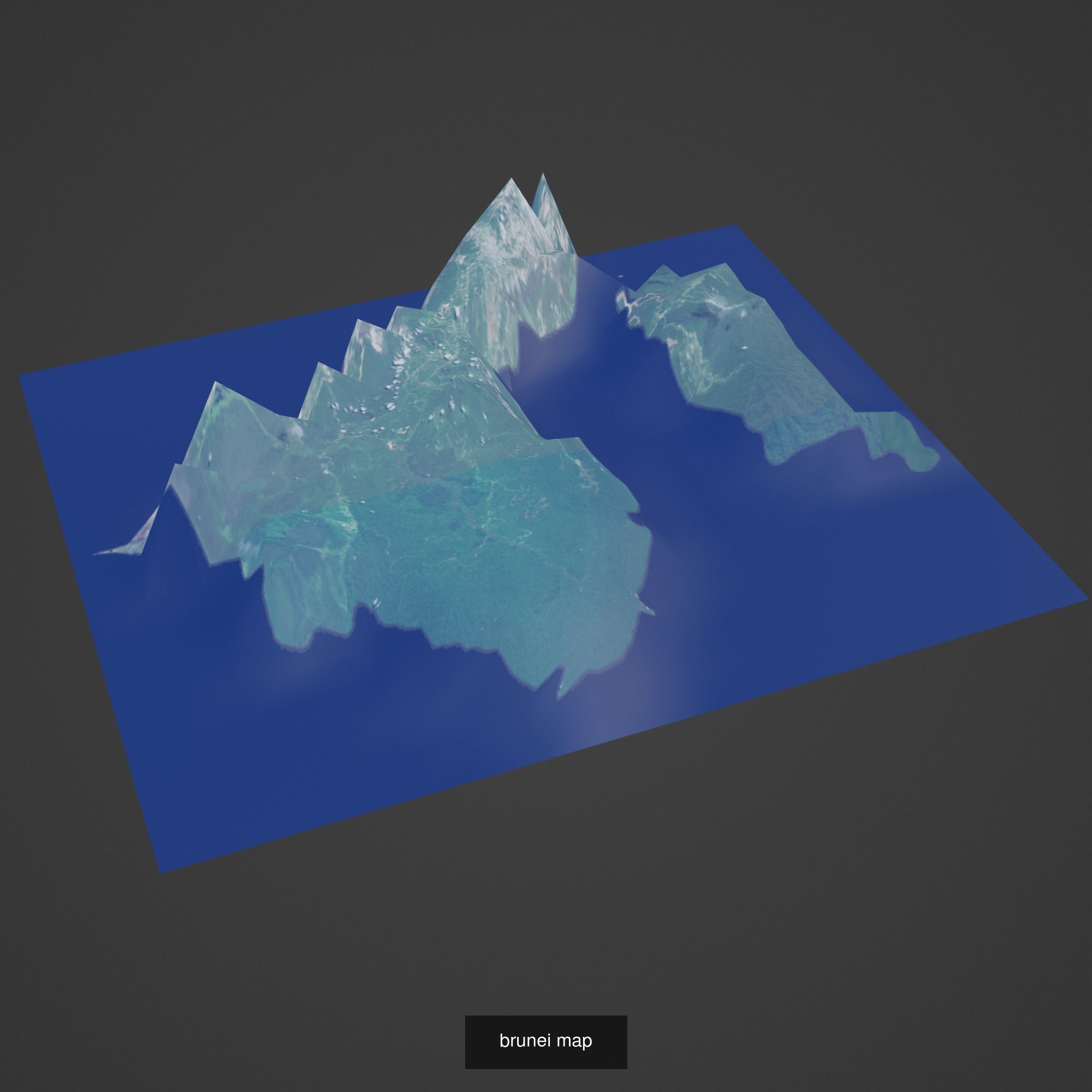 All Countries Map Topography Printing Models 3D Model Collection_36