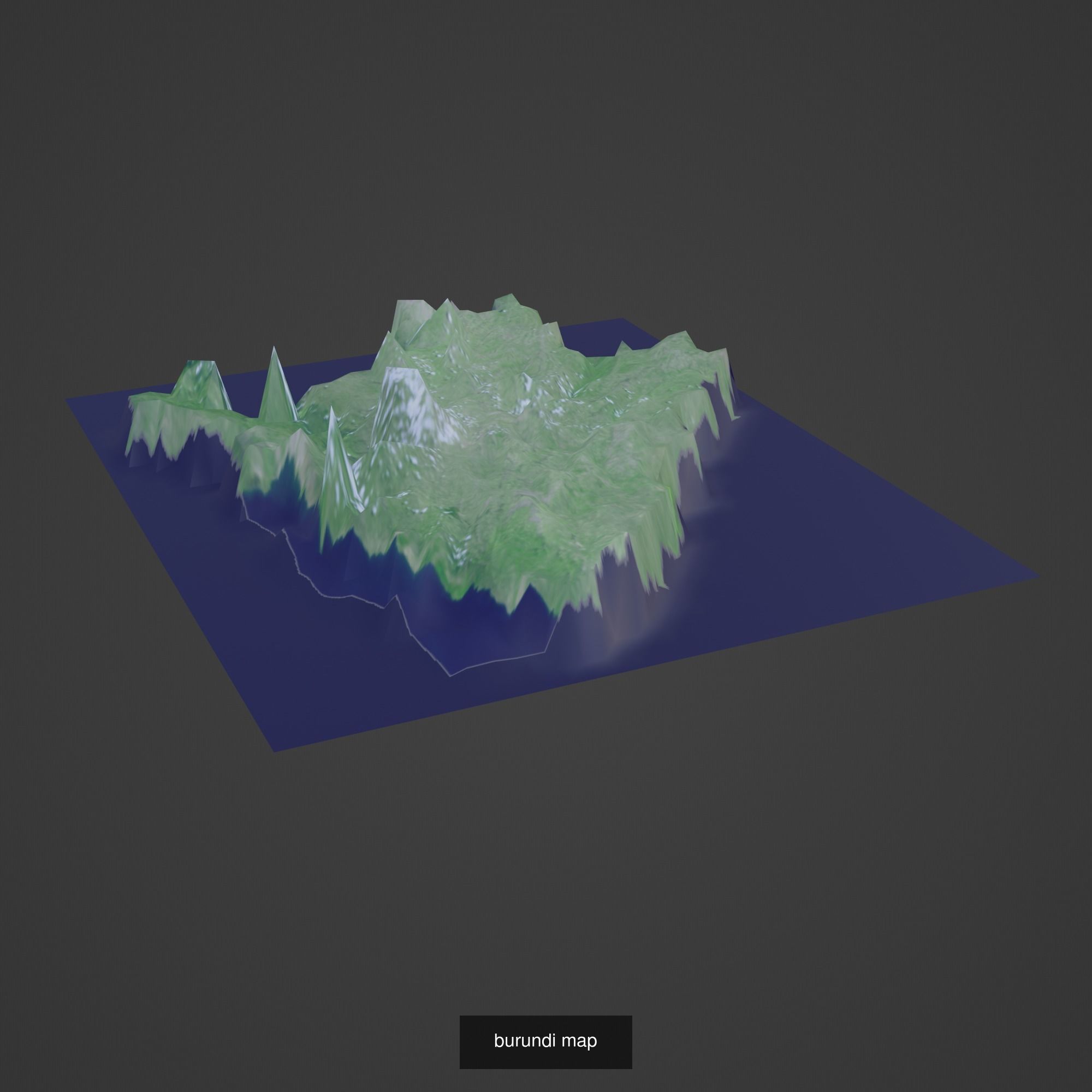 All Countries Map Topography Printing Models 3D Model Collection_40