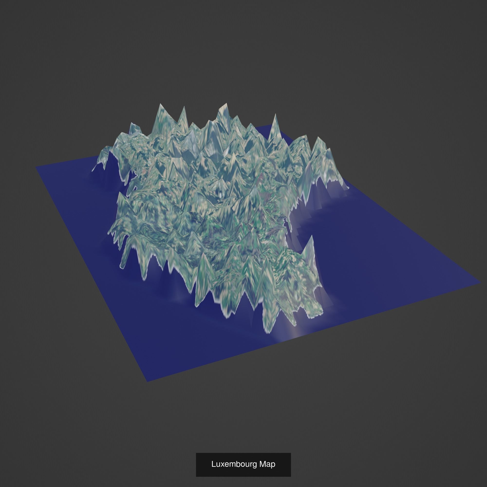 All Countries Map Topography Printing Models 3D Model Collection_109