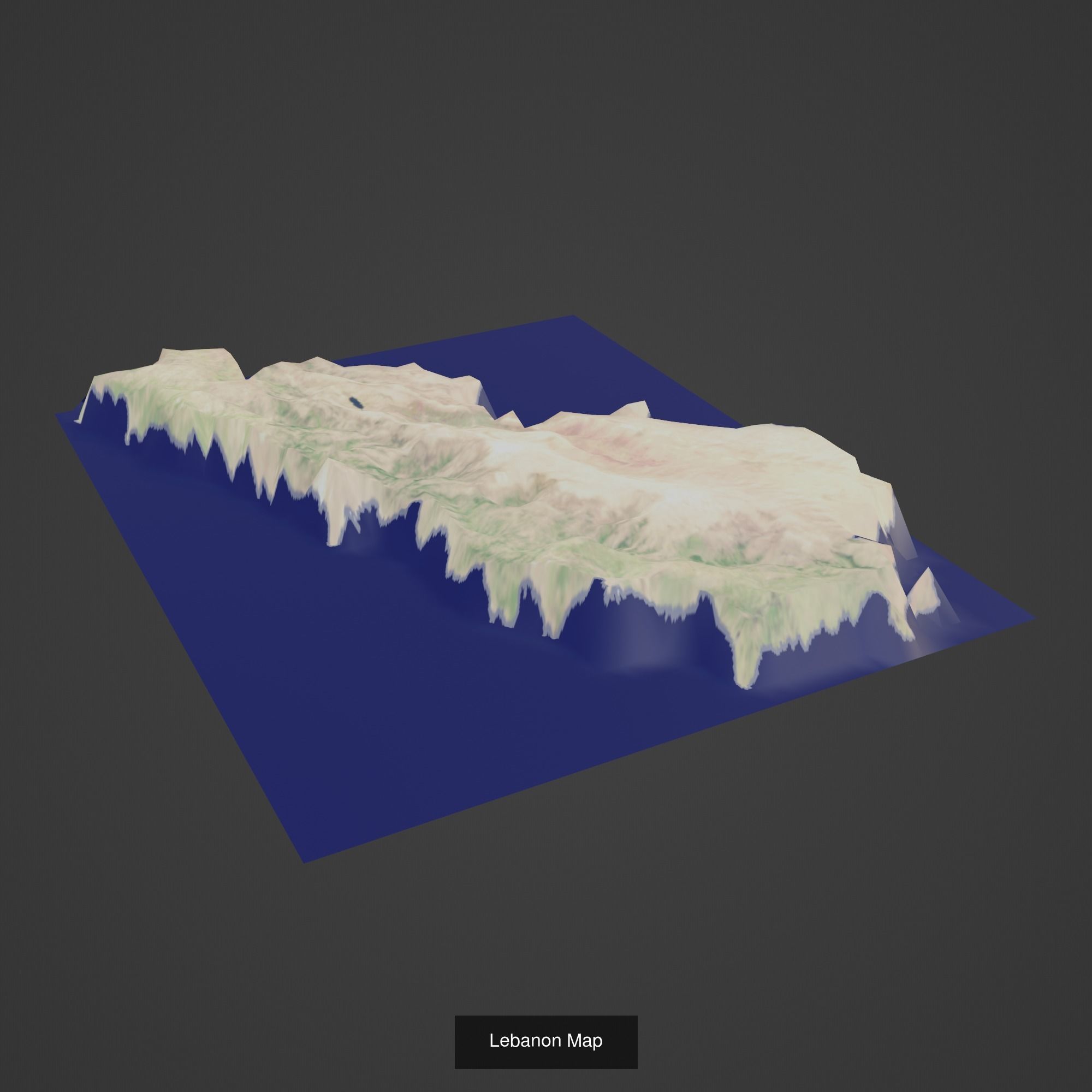 All Countries Map Topography Printing Models 3D Model Collection_103