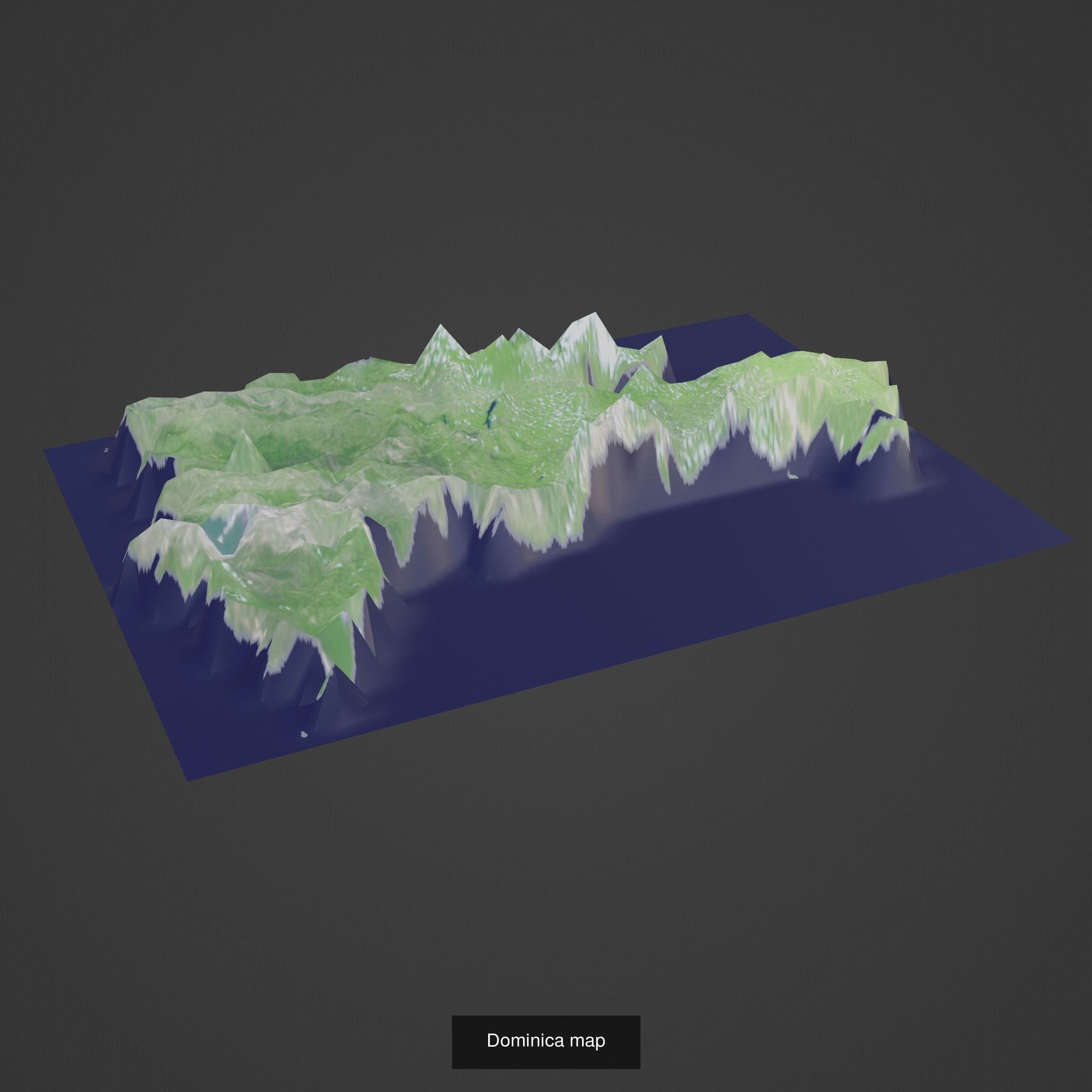 All Countries Map Topography Printing Models 3D Model Collection_59
