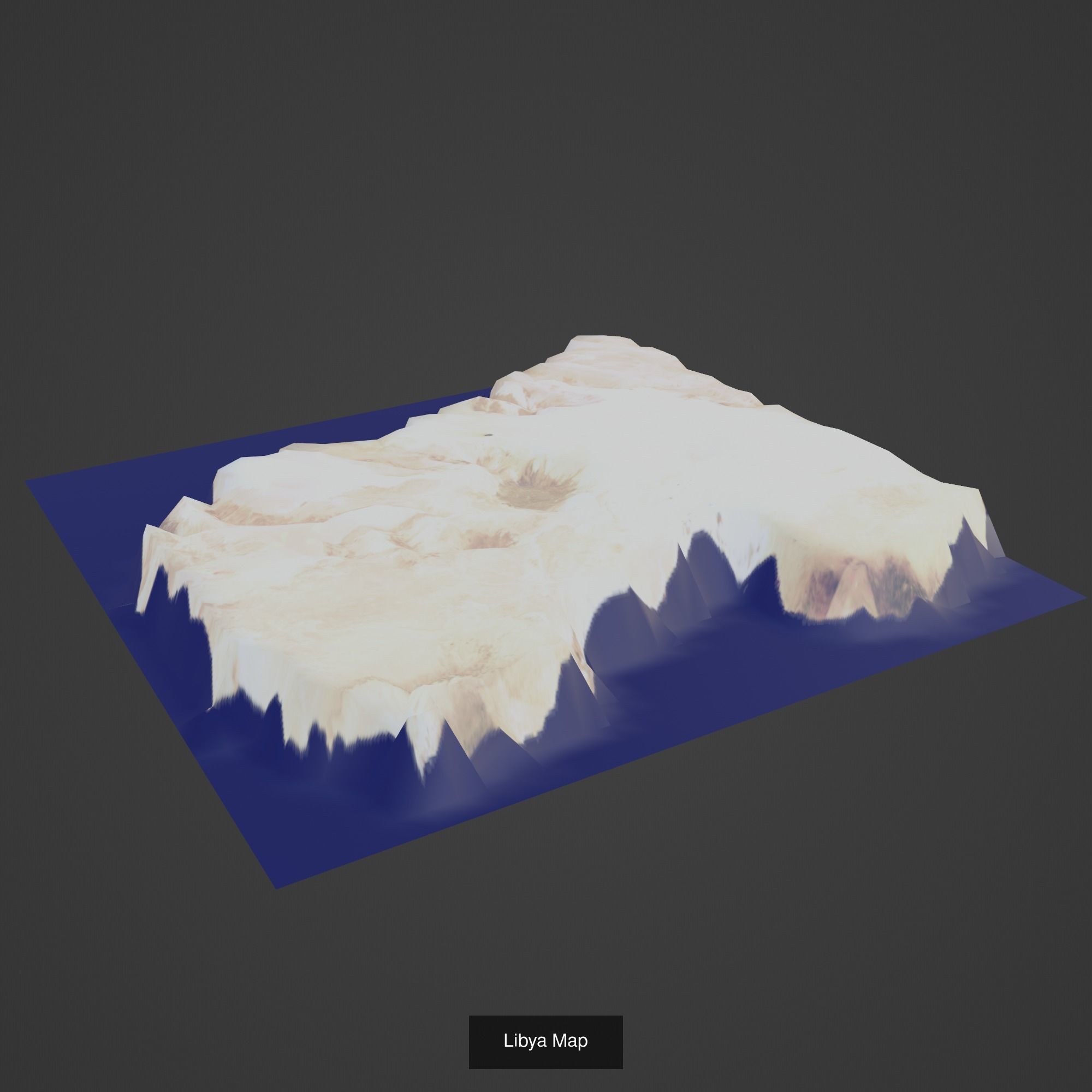 All Countries Map Topography Printing Models 3D Model Collection_106