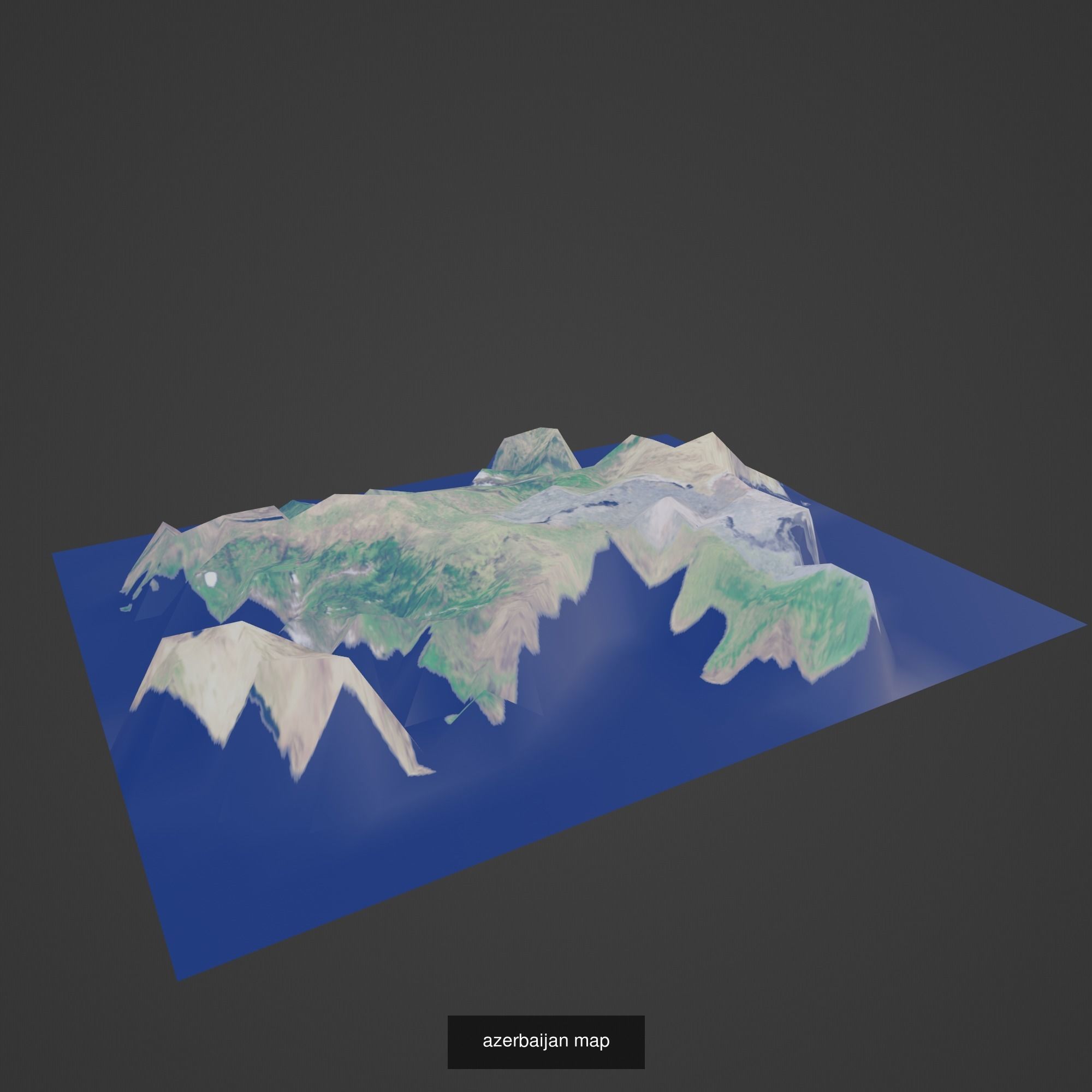 All Countries Map Topography Printing Models 3D Model Collection_23