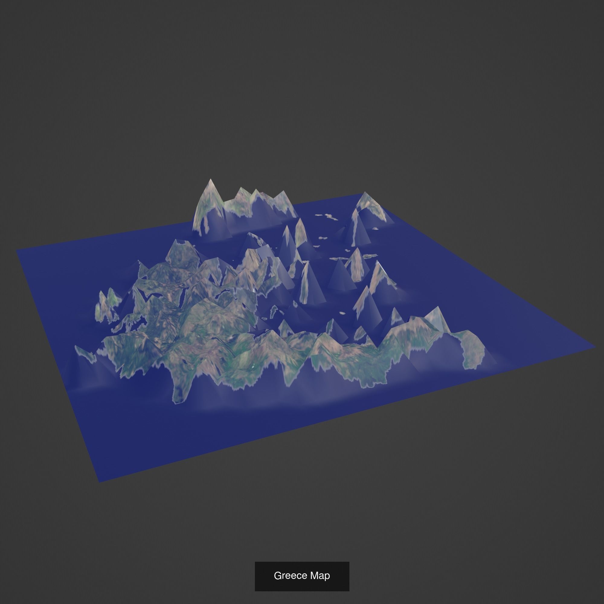All Countries Map Topography Printing Models 3D Model Collection_75