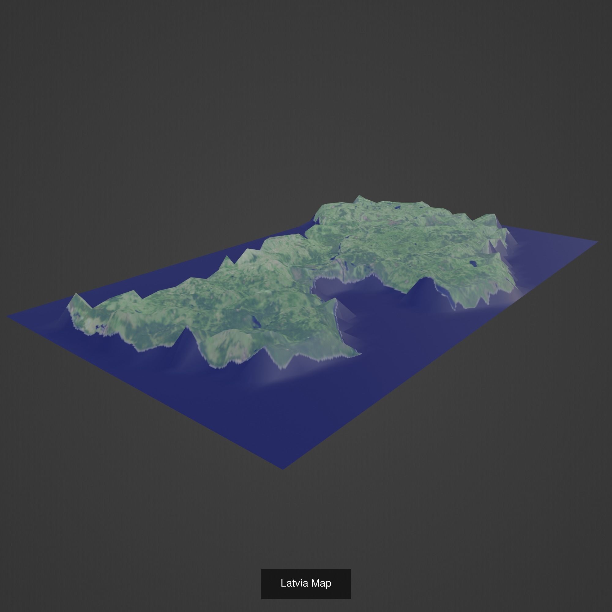 All Countries Map Topography Printing Models 3D Model Collection_102